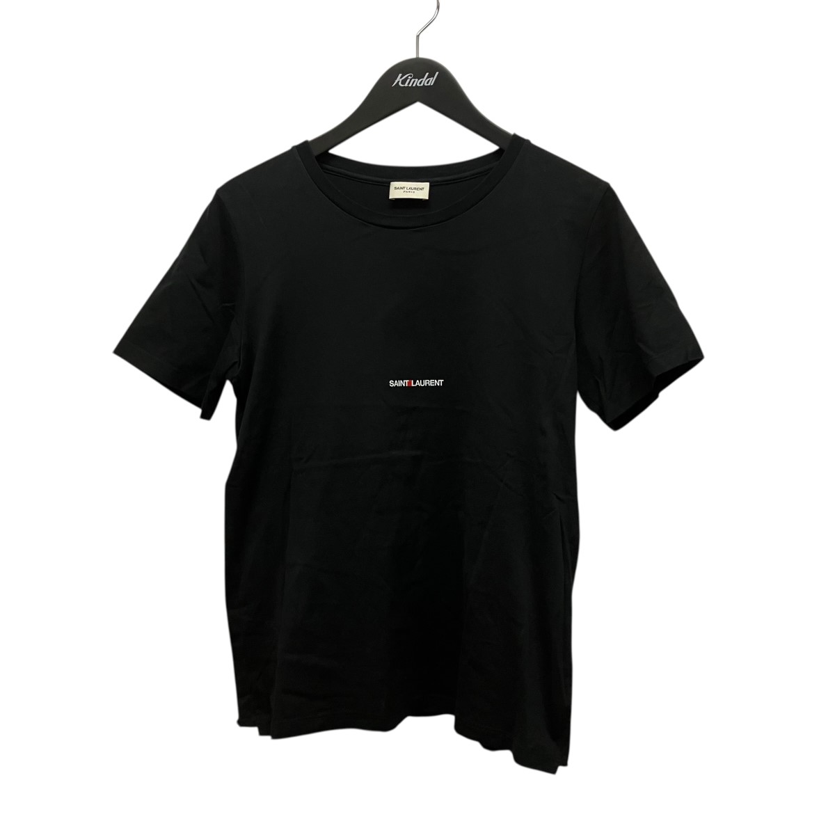 【中古】Saint Laurent Paris ロゴプリントTシャツ 464572 ブラック サイズ：S 【060526】（サンローランパリ）