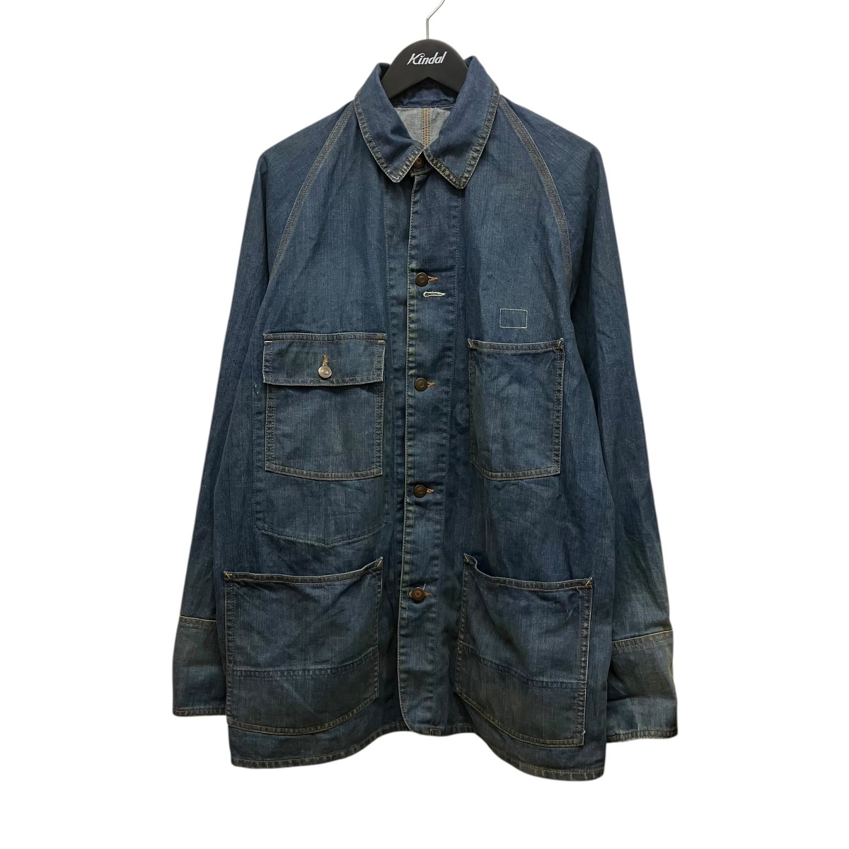 【中古】Maison Margiela 1 10 24SS DENIM SPORTS JACKET 汚れ加工デニムジャケット S50AM0612 インディゴ サイズ：46 【060526】（メゾン マルジェラ 1 10）