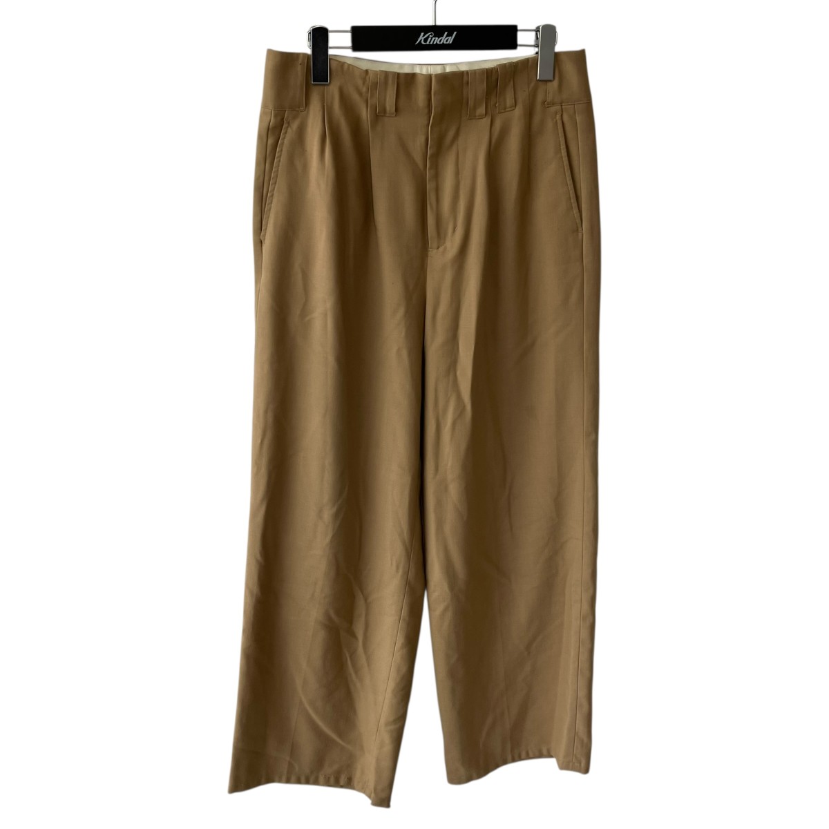 【中古】ABELIA EDWARD GOUCHA baseball slacks ズボン下 22FEPT14 ベージュ 大いさ：3 【070526】（アベリア エドワード ゴーチャ） メンズファッション-ズボン・パンツ