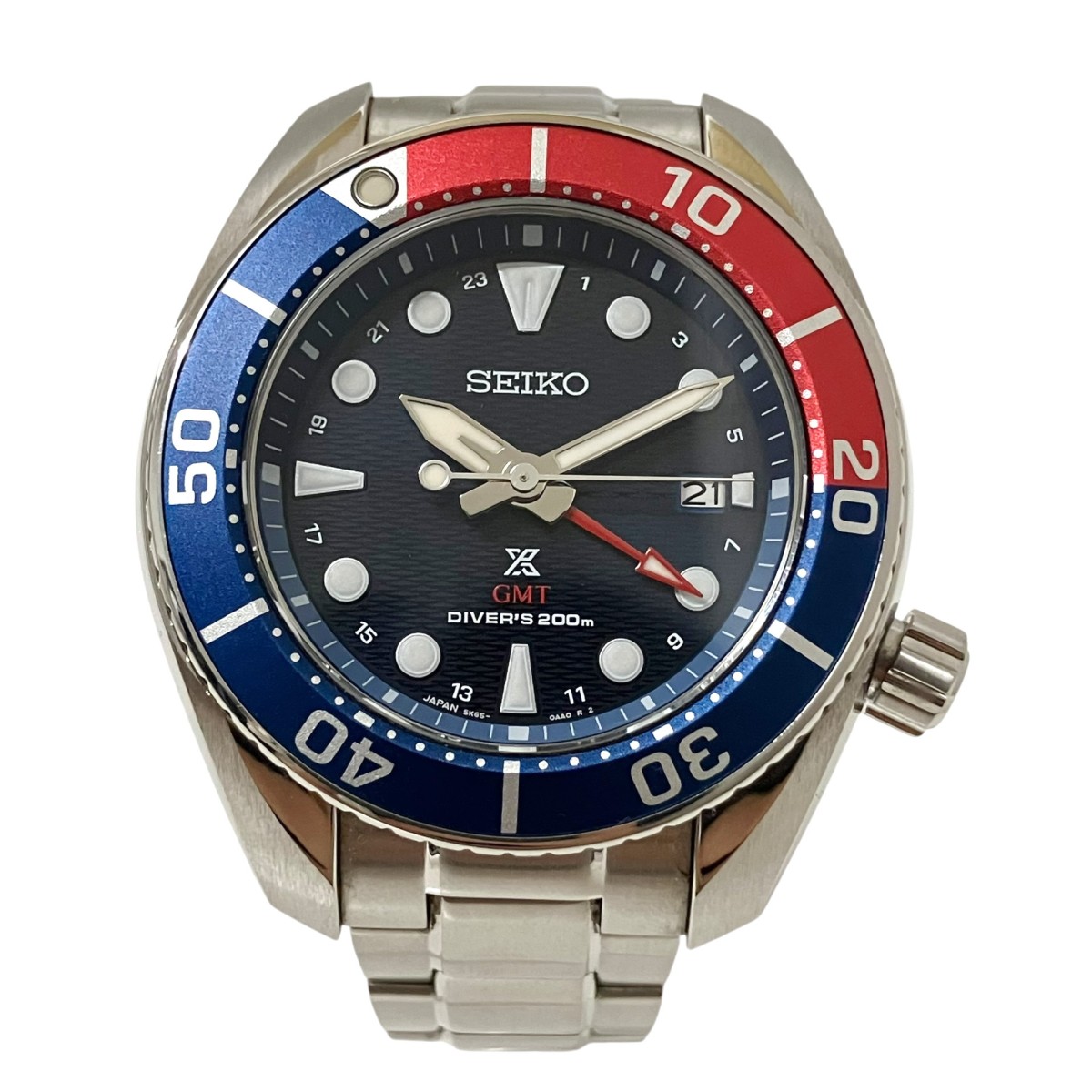 【中古】SEIKO PROSPEX アナログウォッチ 5K65 0AA0 しろがね色 【070526】（セイコー）