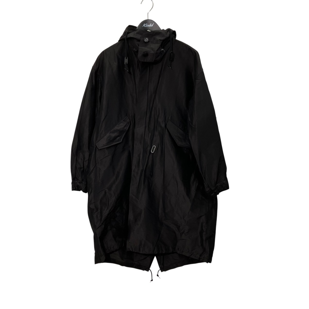 【中古】COMOLIコットシルクフーデッドコート X01-04006 ブラック サイズ：1【価格見直し】｜ブランド古着のカインドオル 46,596円