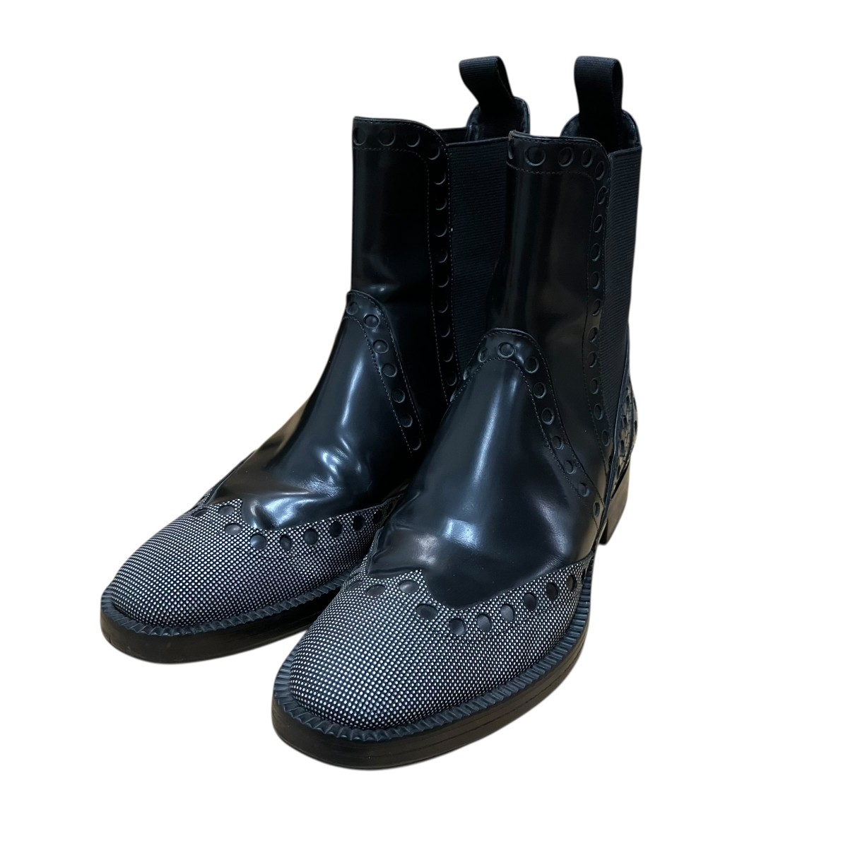 【中古】\u003cBR\u003eALEXANDER WANG\u003cBR\u003eチェルシーブーツ 黒いこと×白いこと 大きさ：36\u003cBR\u003e【通貨価値思いなおす】