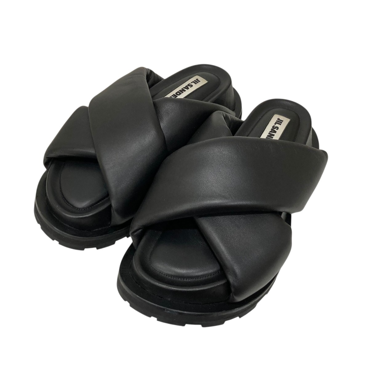 【中古】JIL SANDER サンダル 黒いこと 大きさ：- 【070526】（ジルサンダー）