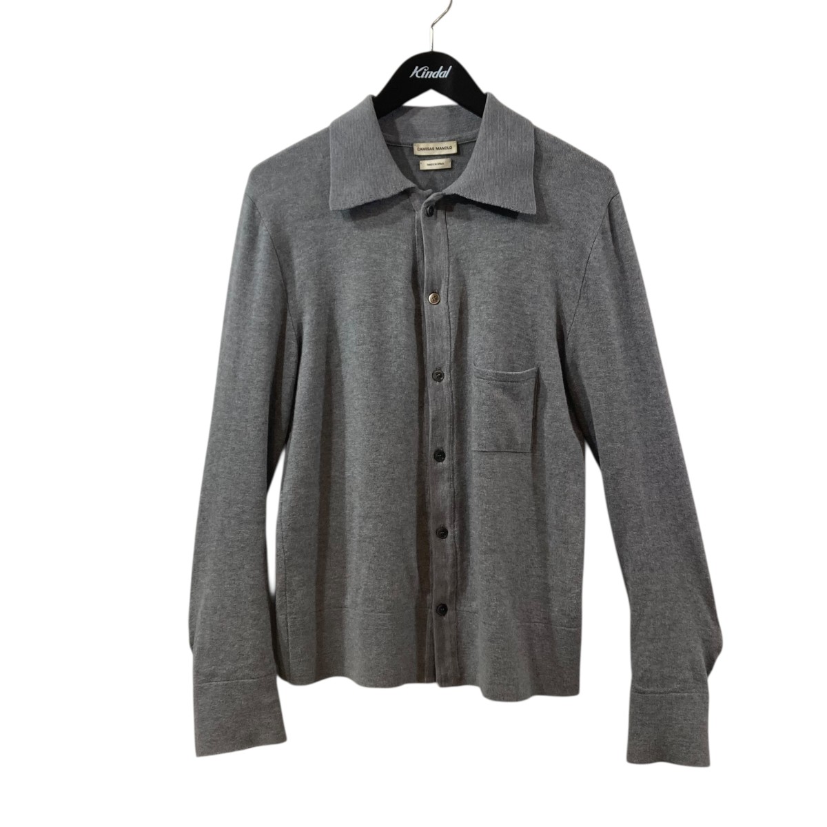 【中古】CAMISAS MANOLO ジレー 薄墨色 大きさ：s 【080526】（カミサス マノロ）