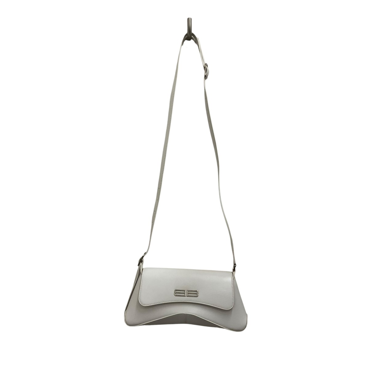 【中古】BALENCIAGA 【XX SMALL FLAP CROSS BODY BAG】 御徒面子 695645 白いこと 【070526】（バレンシアガ）