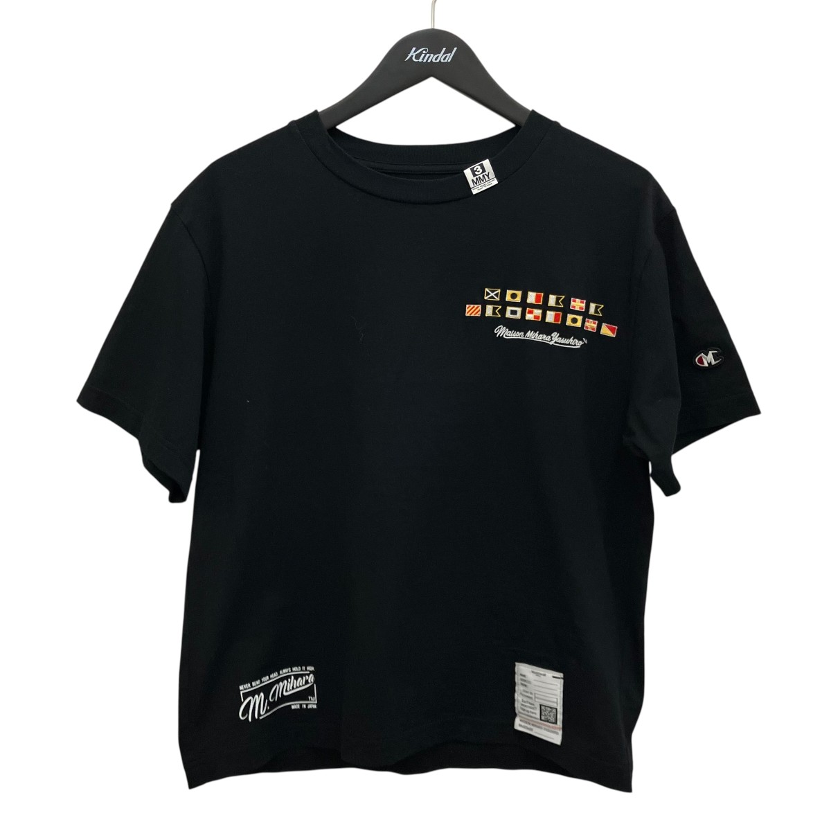 【中古】Maison MIHARA YASUHIRO 23AW エンブロイダードティーシャツ 黒いこと 大きさ：- 【070526】（メゾンミハラヤスヒロ）