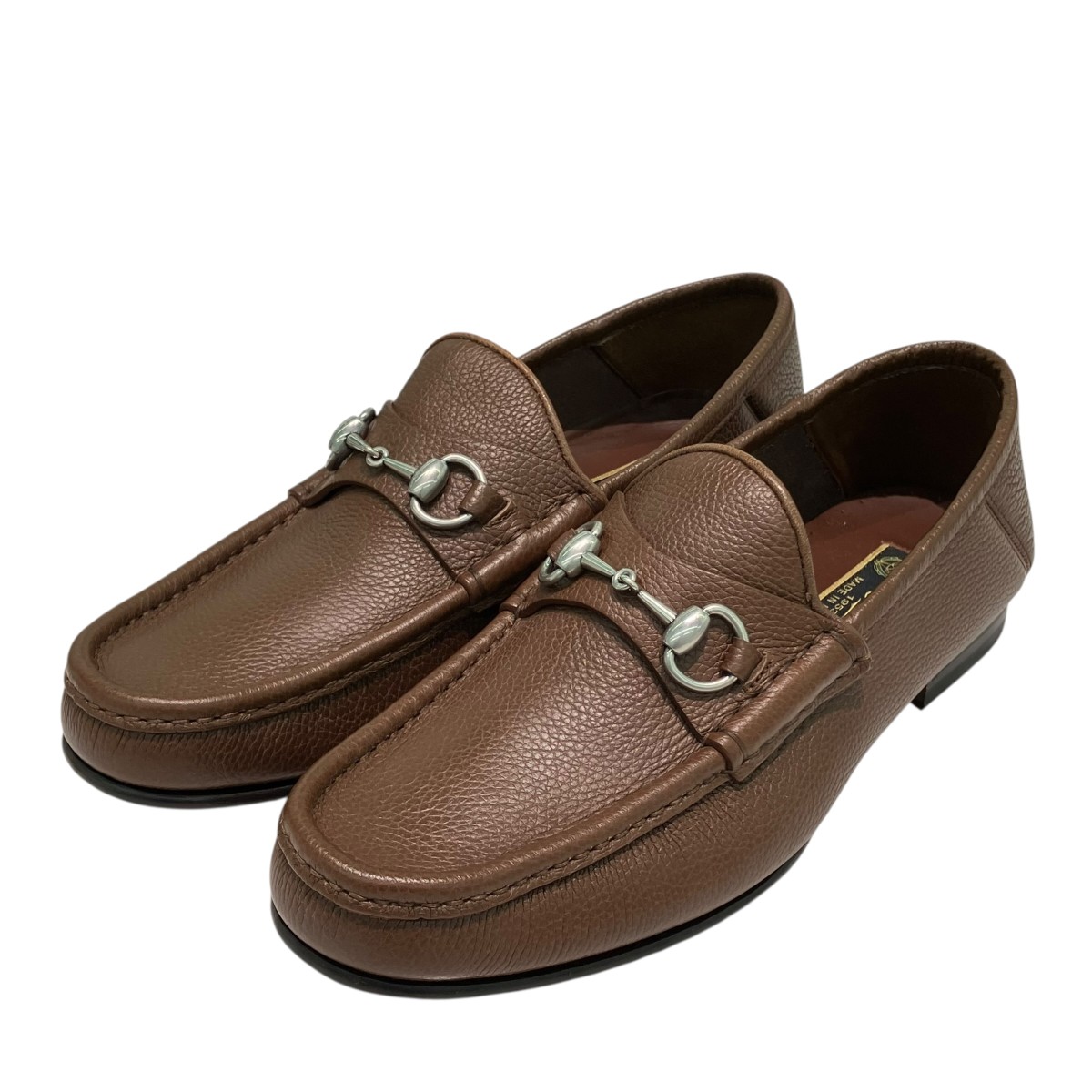【中古】GUCCI 導管ビット 1953  置き目毛革 816370 赤銅色 大きさ：8 1/2(27.5糎好いかげんに） 【070526】（グッチ）