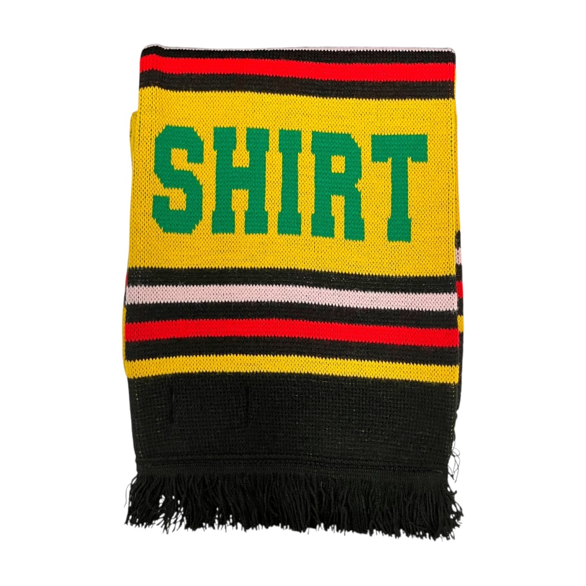 【中古】\u003cBR\u003eCOMME des GARCONS SHIRT\u003cBR\u003e25AW FOOTBALL SCARF えり巻き FP-K403 黄色×黒いこと×マルチ色つや\u003cBR\u003e【必要経費思いかえす】