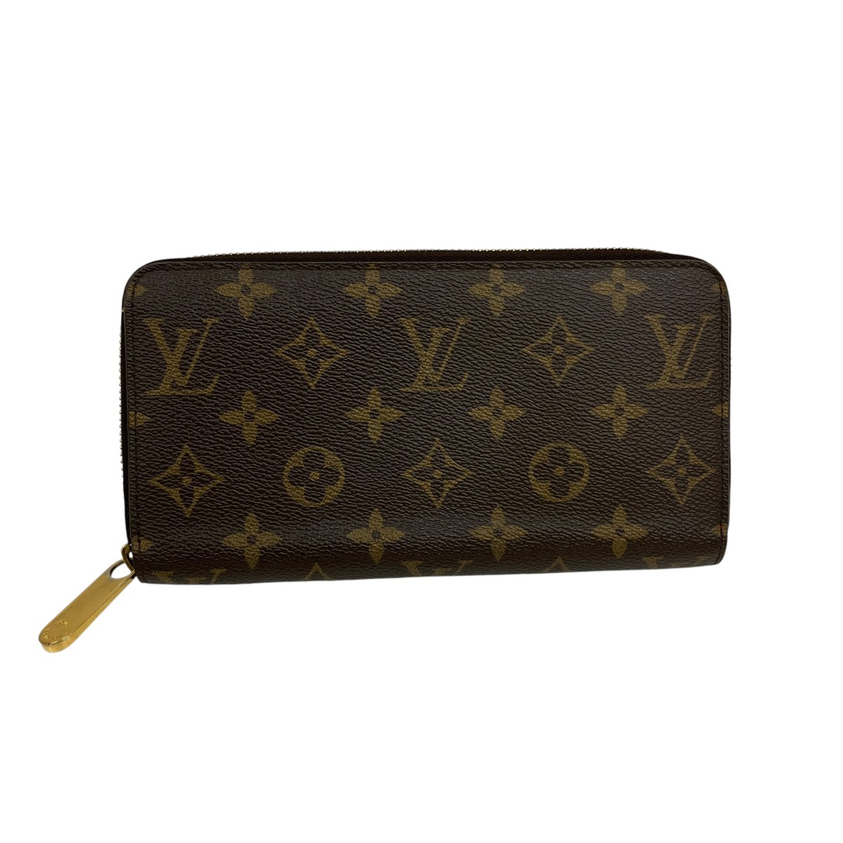 【中古】LOUIS VUITTON ジッピー・ウォレット モノグラム ラウンドジッパー長紙入れ M41896 赤銅色 【080526】（ルイヴィトン）