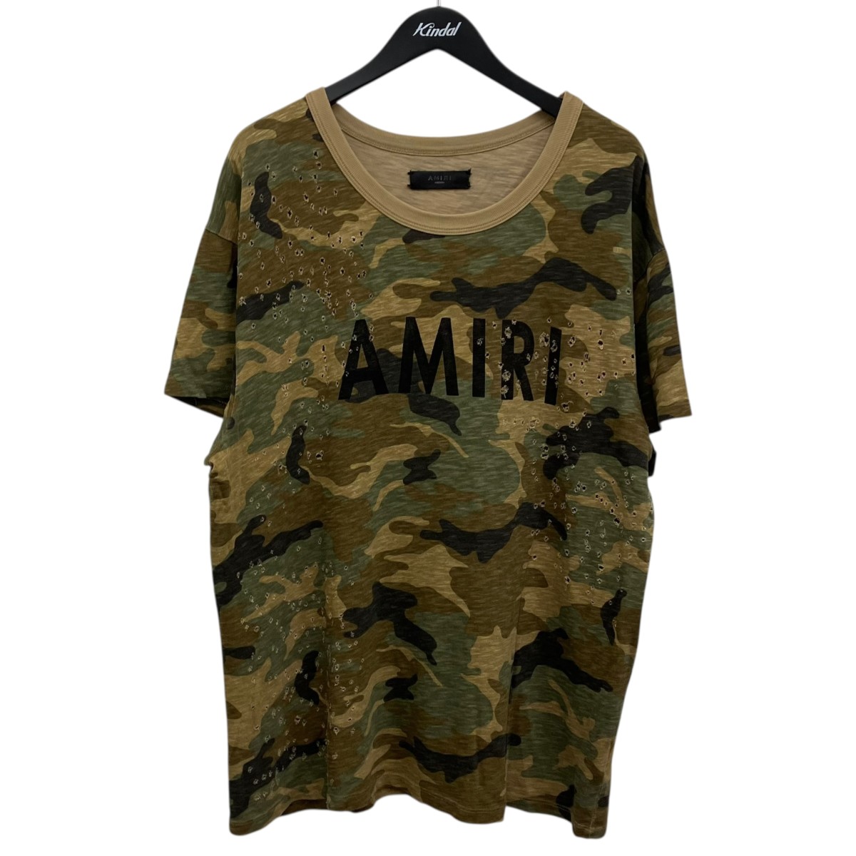 【中古】AMIRI ショットガンカモプルオーバー 緑であること 大きさ：48 【080526】（アミリ）