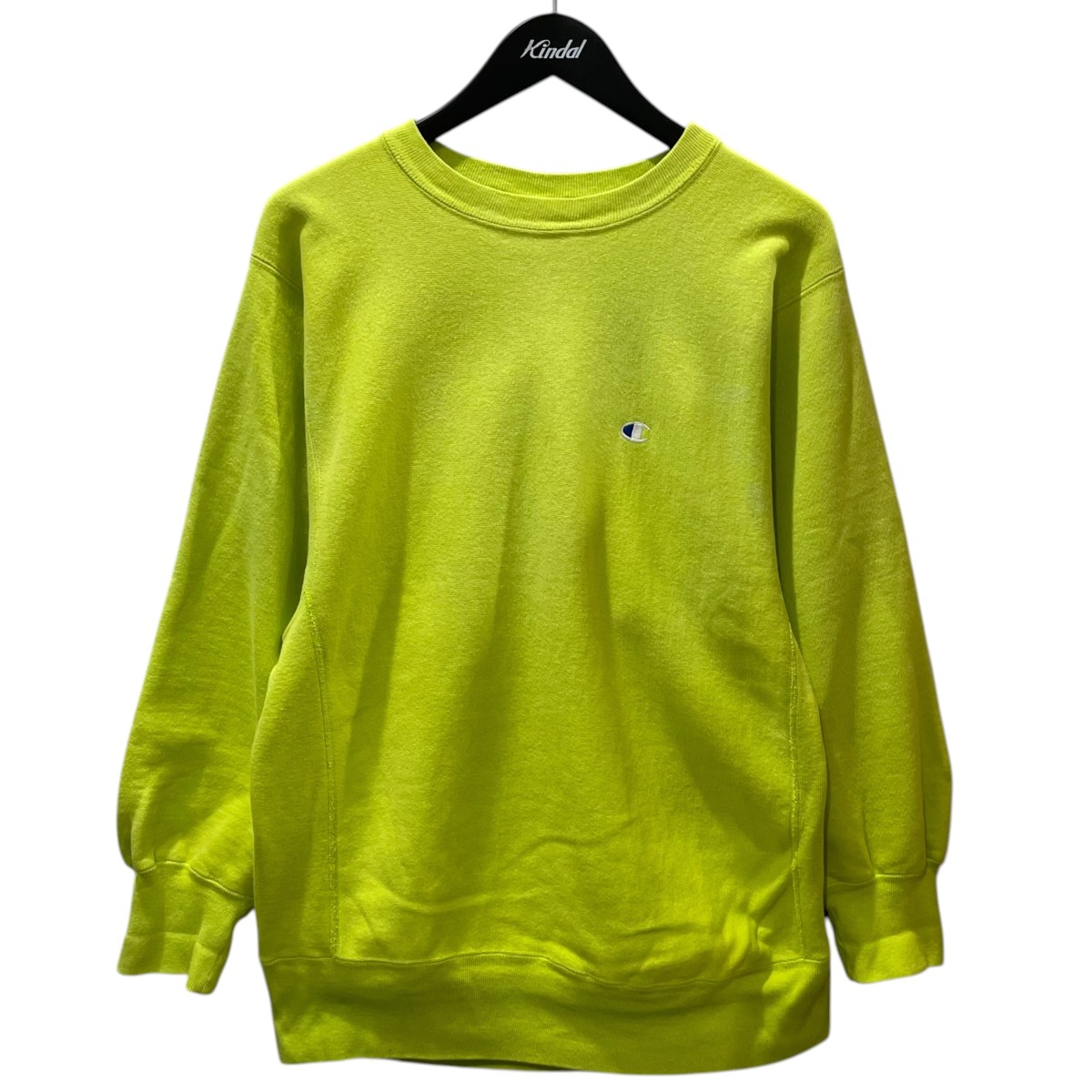 【中古】Champion 90s スウェットトレーナー REVERSE WEAVE リバースウィーブ MADE IN USA 菩提樹緑であること 大きさ：XL 【080526】（はやりっ子）