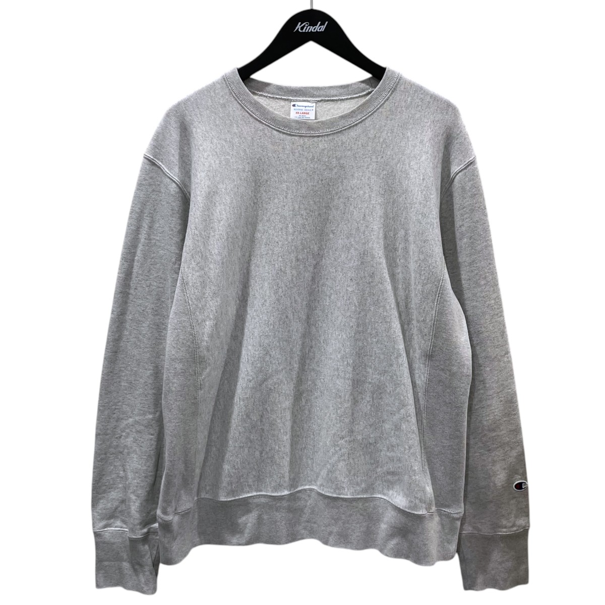 【中古】\u003cBR\u003eChampion\u003cBR\u003e裏起毛スウェットトレーナー REVERSE WEAVE Crew Neck Sweatshirt リバースウィーブ 労働者の一団のど首 トレイナー C8-H001 薄墨色 大きさ：XXL\u003cBR\u003e【通貨価値思いなおす】