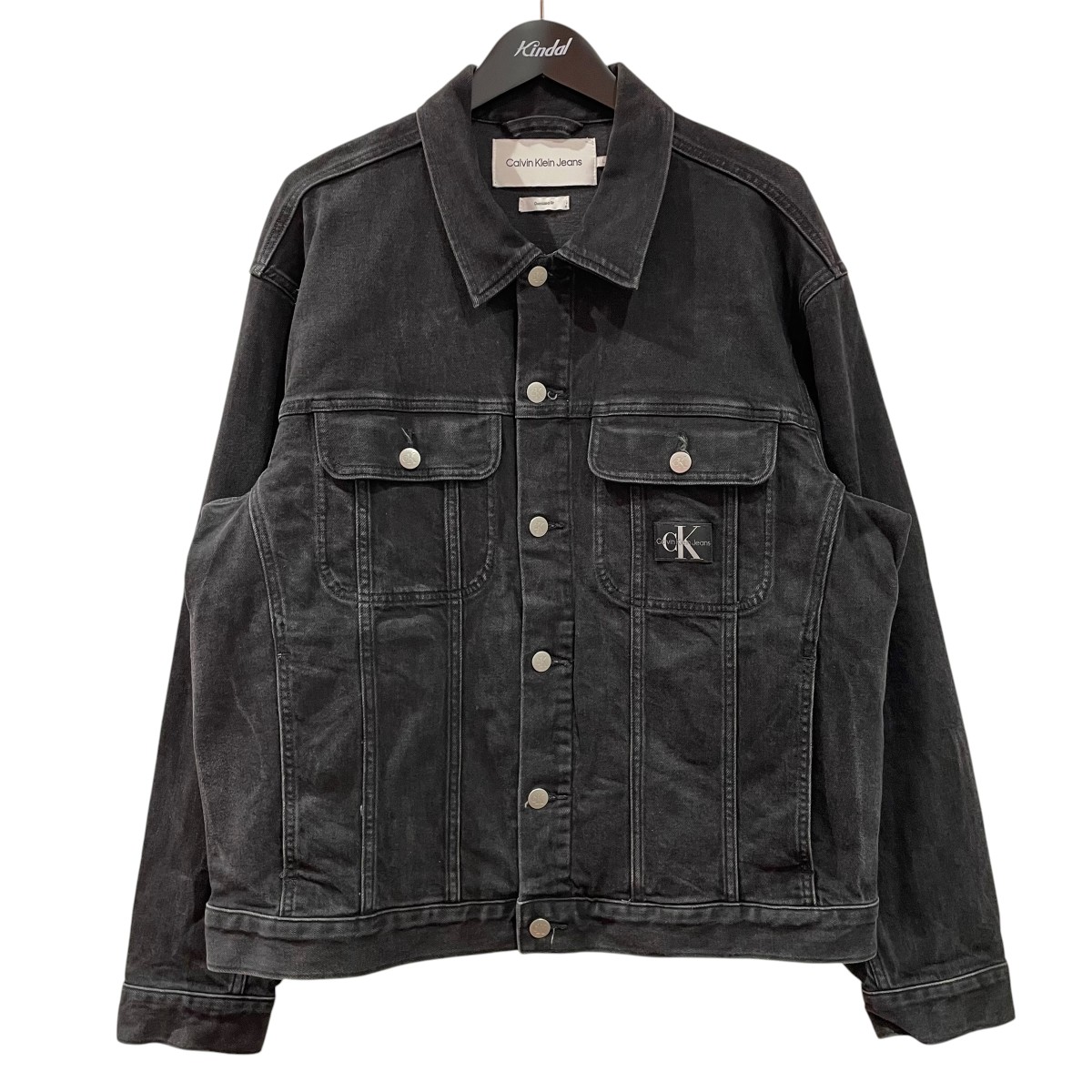 【中古】Calvin Klein Jeans ジーンズ上衣 J324792 黒いこと 大きさ：L 【080526】（カルバンクラインジーンズ）