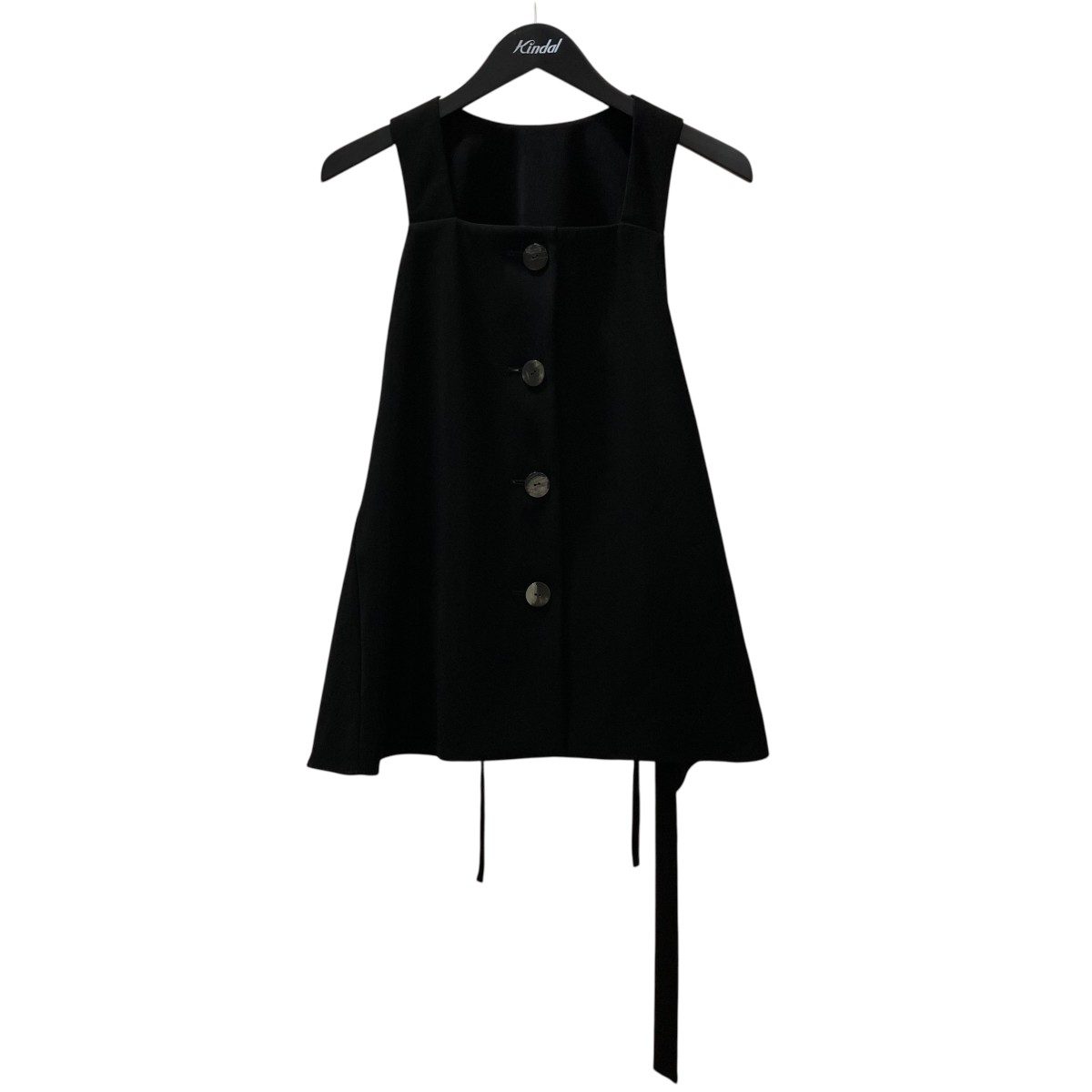 【中古】ENFOLD TWO-WAY HOLDER-VEST 限りない 300IS2302631 黒いこと 大いさ：38 【090526】（エンフォルド） レディースファッション-トップス-ベスト・ジレ