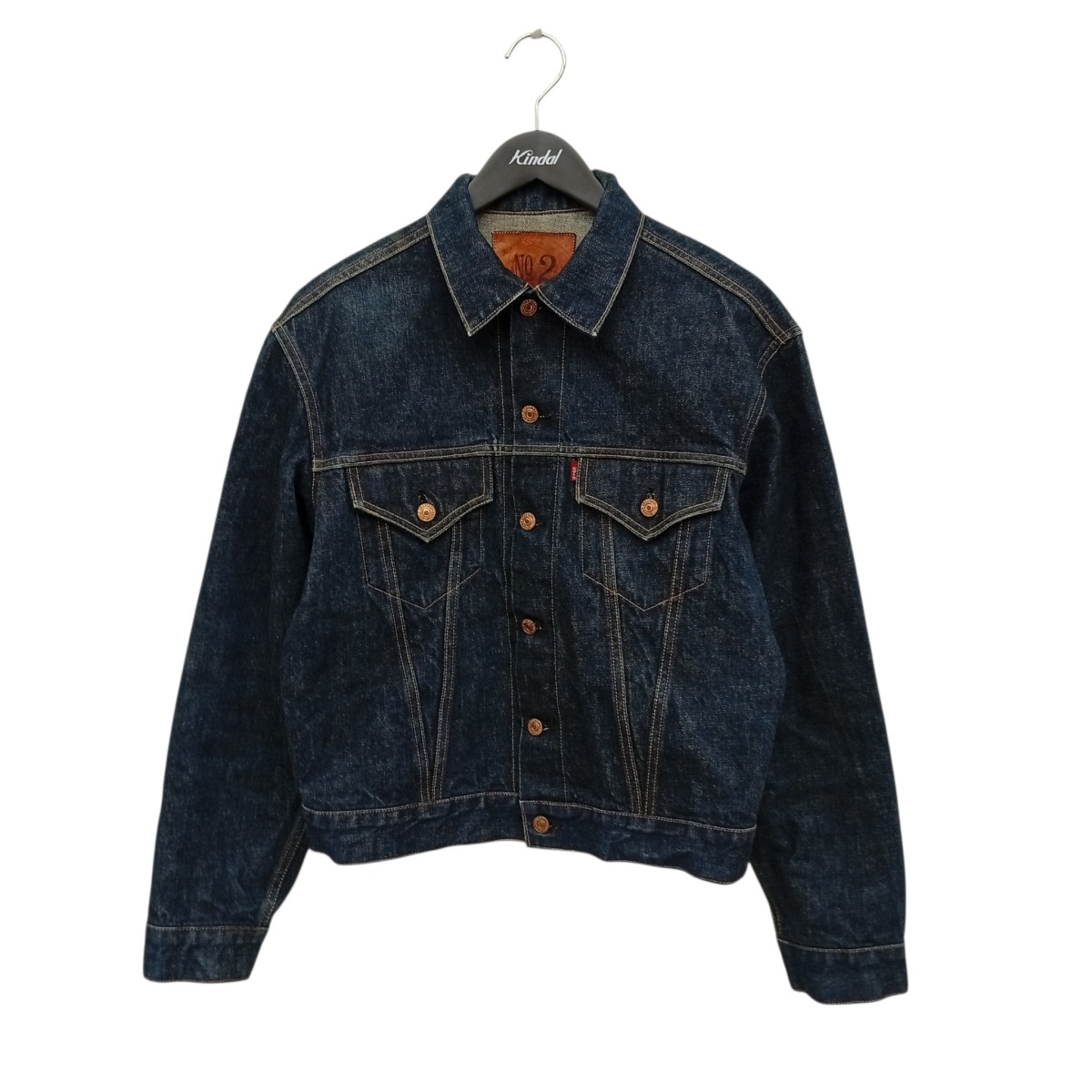 【中古】EVISU　LOT1557 3rd タイプ デニムジャケット C-OY3853 インディゴ サイズ：40 【090526】（エヴィス）｜ブランド古着のカインドオル