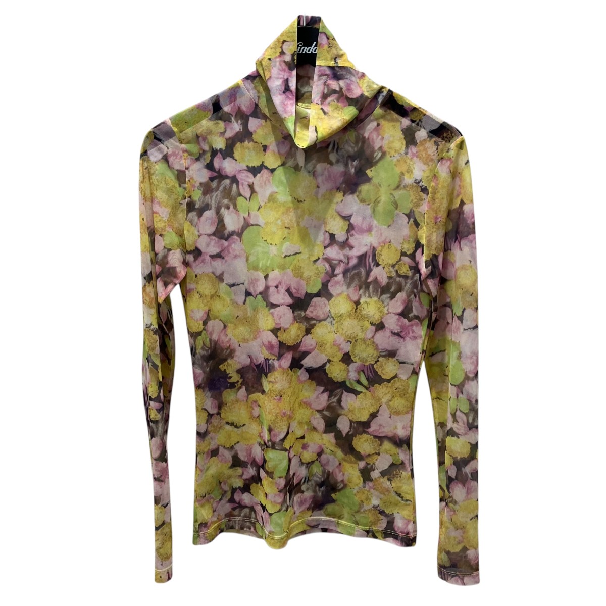 【中古】DRIES VAN NOTENタートルネックカットソー 長袖カットソー 3710900488 イエロー×ピンク サイズ:S【価格見直し】|ブランド古着のカインドオル