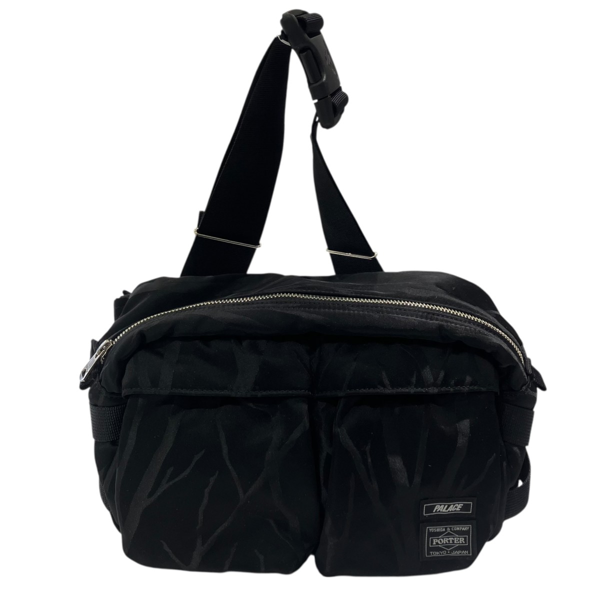 【中古】PALACE×PORTER WAIST BAG ショルダーバッグ 368-27850 黒いこと 【090526】（九重の天×ボーイ）