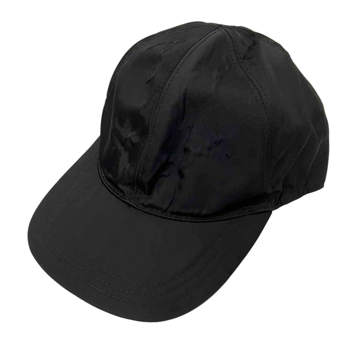 【中古】PRADA ナイロン旗がしら 黒いこと×緑であること 大きさ：L 【090526】（プラダ）