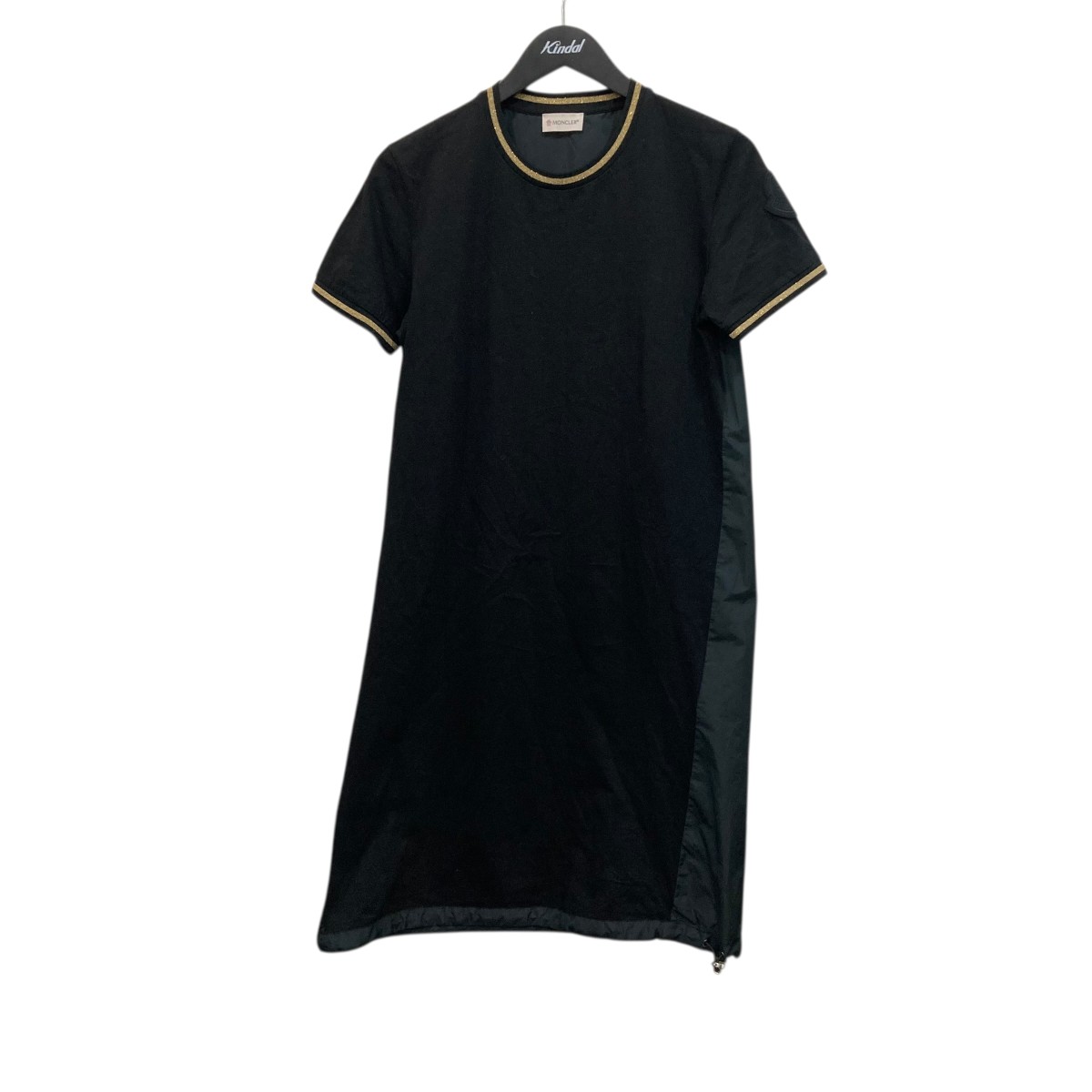 【中古】MONCLERABITO 半袖ワンピース F20938I71700 ブラック サイズ：XS【価格見直し】｜ブランド古着のカインドオル