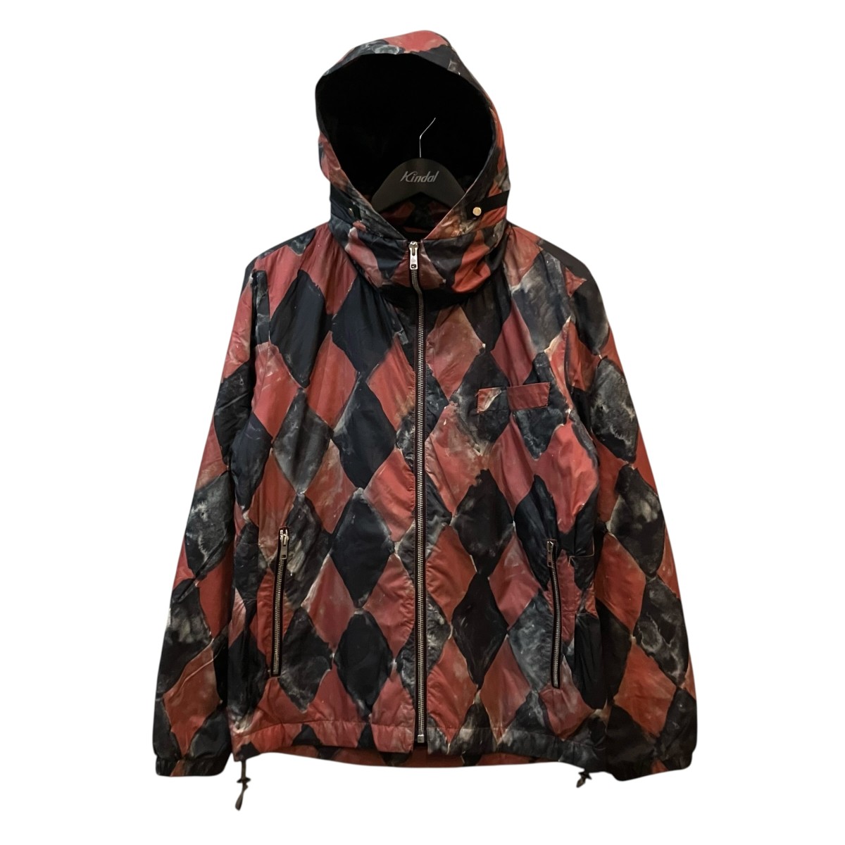 【中古】Paul Smith　ナイロンジャケット PM KS 35374 ボルドー　&times;　ブラック サイズ：M 【210626】（ポールスミス）｜ブランド古着のカインドオル