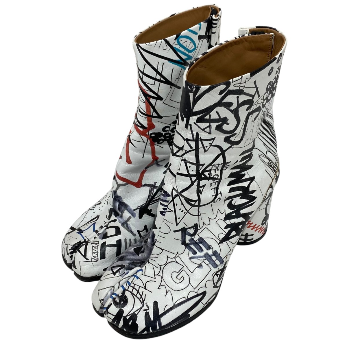 【中古】Maison Margiela Graffiti Tabi Boots 白いこと 大きさ：37 【090526】（メゾンマルジェラ）