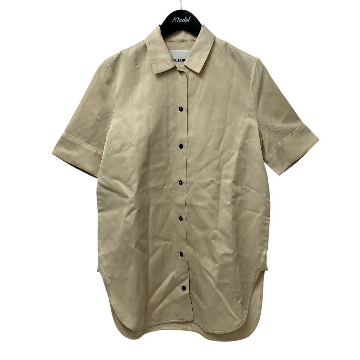 【中古】JIL SANDER 半袖シャツ JSWU605906 ベージュ サイズ:32 【100526】(ジルサンダー)|ブランド古着のカインドオル