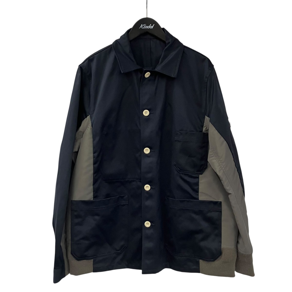 【中古】sacai 24SS Cotton Chino x Nylon Twill Blouson 上衣 24-03316M 米国海軍 大きさ：3 【100526】（サカイ）
