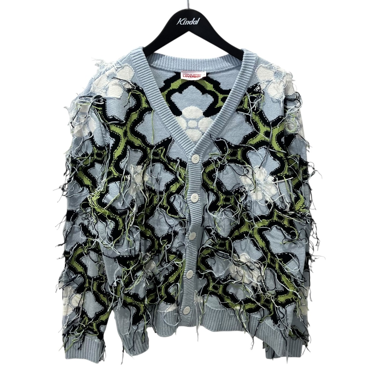 【中古】\u003cBR\u003eCHARLES JEFFREY LOVERBOY\u003cBR\u003eGUDDLE CARDI ジレー 青み 大きさ：L\u003cBR\u003e【必要経費思いかえす】
