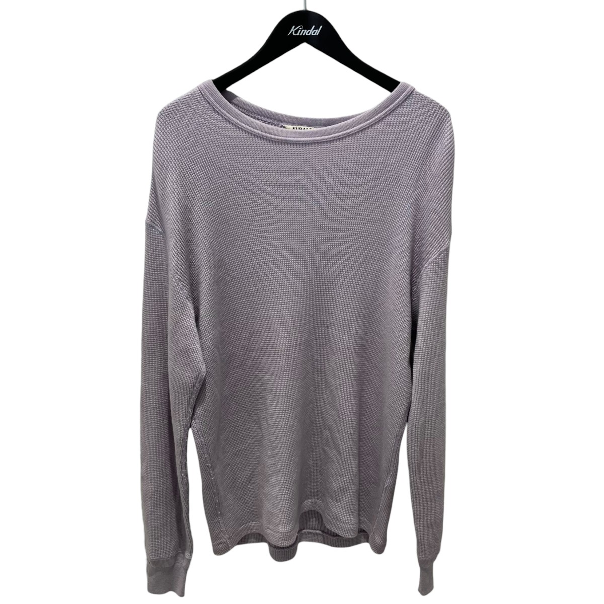 【中古】AURALEEWOOL COTTON THERMAL P O セーター A24AP01HK パープル サイズ：4【価格見直し】｜ブランド古着のカインドオル