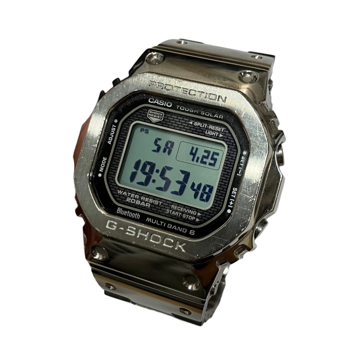 【中古】CASIO×G-SHOCK デジタルウオッチ しろがね色 大きさ：- 【100526】（カシオ×ジーショック）