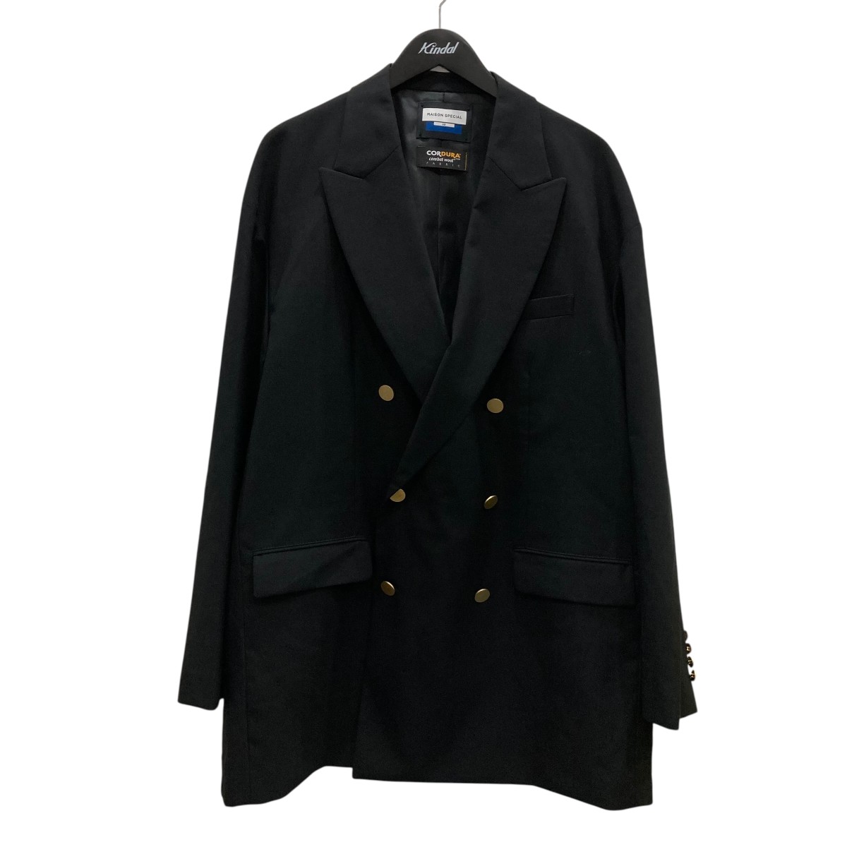 【中古】\u003cBR\u003eMAISON SPECIAL\u003cBR\u003e24AW CORDURA ダブル上衣 11241111203 黒いこと 大いさ：02\u003cBR\u003e【通貨価値思いなおす】