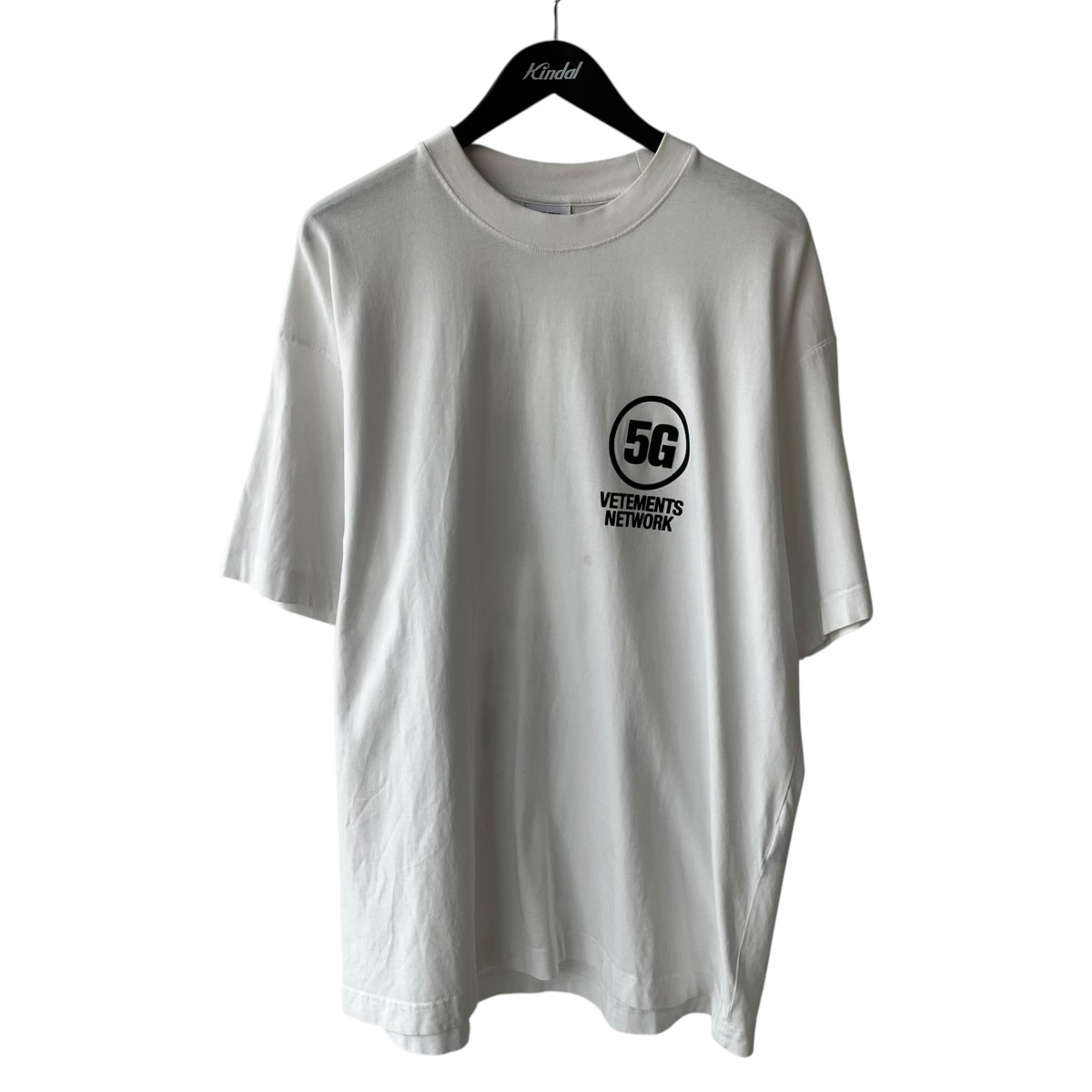【中古】VETEMENTS　5G Logo Tee Tシャツ UA53TR390W ホワイト サイズ：XS 【110526】（ヴェトモン）｜ブランド古着のカインドオル