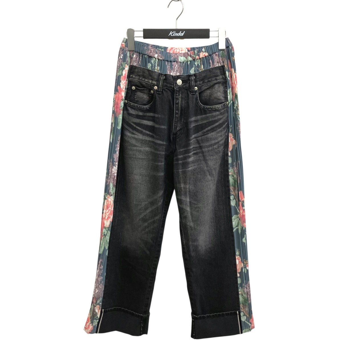 【中古】\u003cBR\u003eJUNYA WATANABE×LEVI’S\u003cBR\u003eうつり変わりジーンズズボン下 JN-P107 黒いこと×青碧×さくら色 大きさ：M\u003cBR\u003e【通貨価値思いなおす】