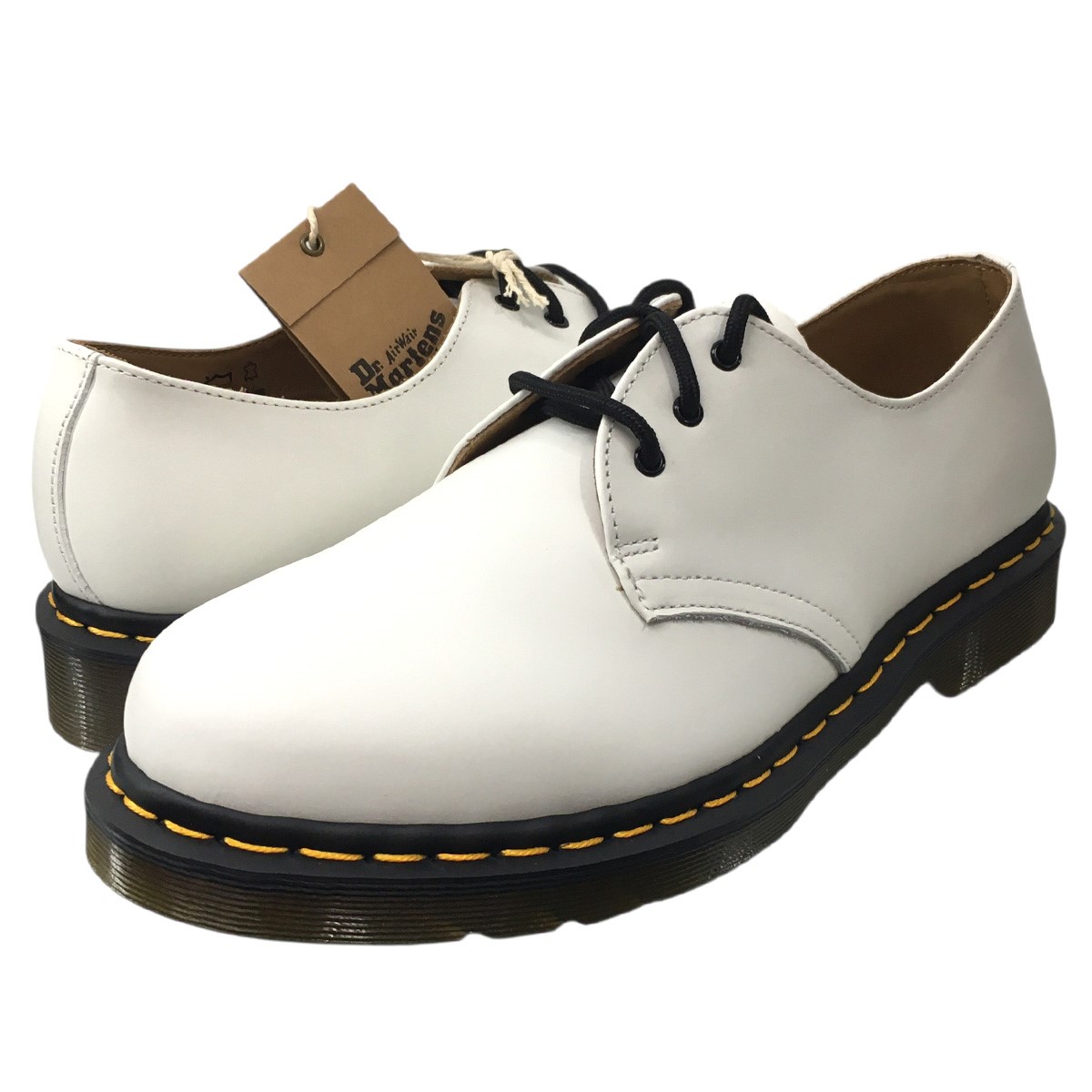 【中古】Dr．Martens 1461 3HOLE SMOOTH LEATHER SHOES WHITE 3広座敷 スムースレザー シューズ 靴 白いこと 大きさ：UK8 / 約27コマーシャル 【100526】（お医者さんマーチン）