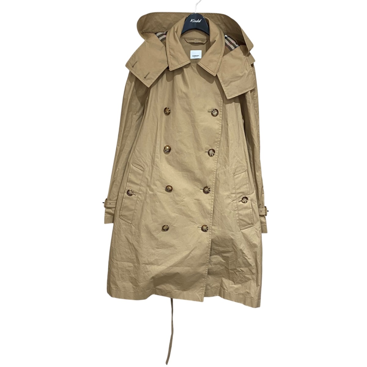 【中古】BURBERRY トレンチコート 8084252 ベージュ 大いさ：IT44 【100526】（赤ちょうちんバリー） レディースファッション-コート・ジャケット