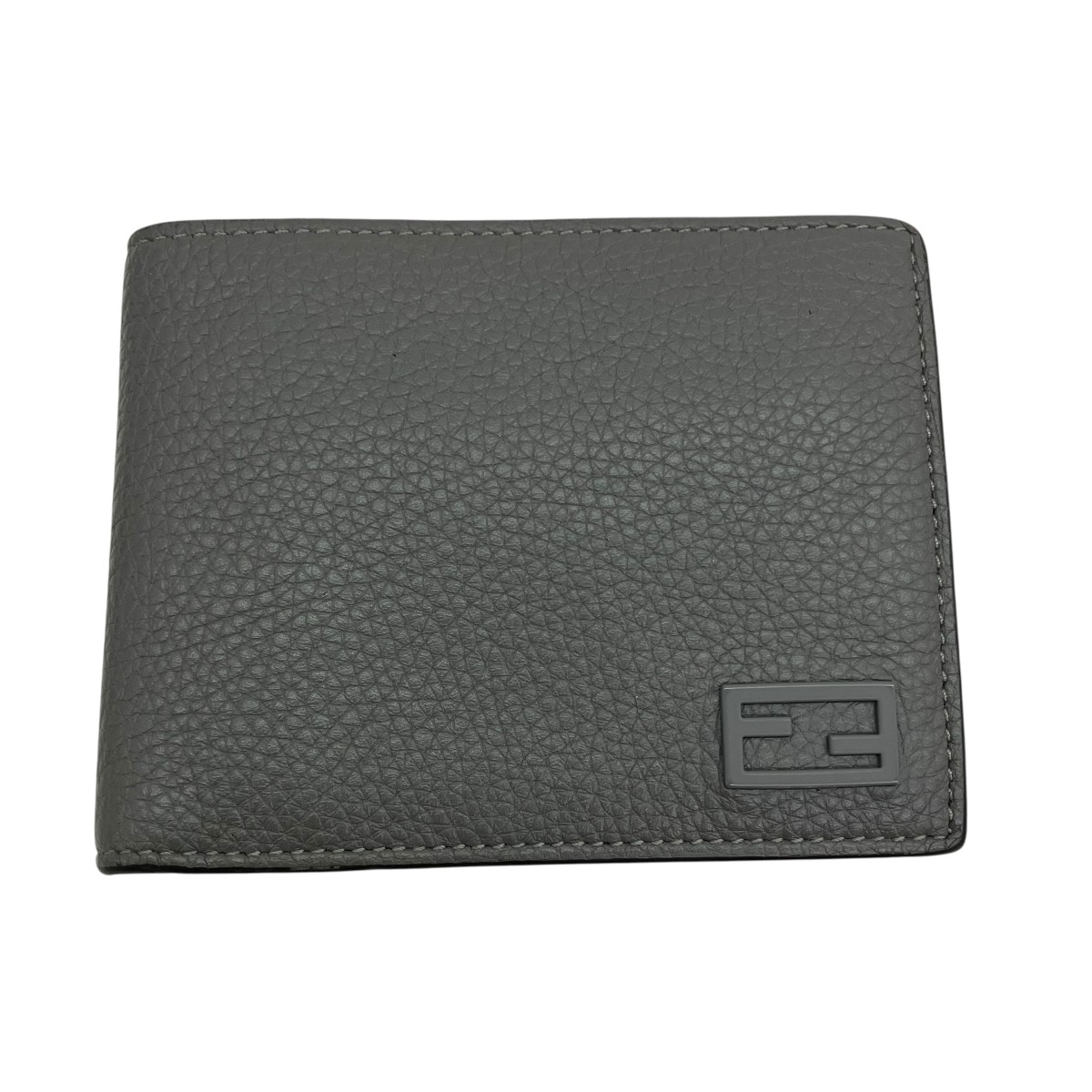 【中古】FENDI 2つ折り紙入れ 7M0001 薄墨色 【100526】（フェンディ）