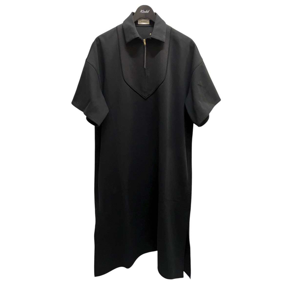 【中古】THE RERACS　半袖ロングワンピース 21SS-RECS311L-J ブラック サイズ：36 【110526】（ザリラクス）｜ブランド古着のカインドオル