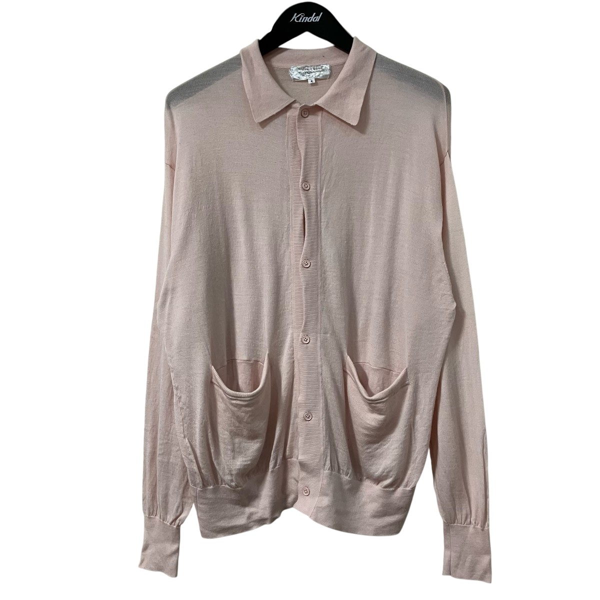 【中古】Foll washable wool knit shirt 編み物ジレー 26080684000110 サクラ色 大きさ：2 【110526】（フォル）