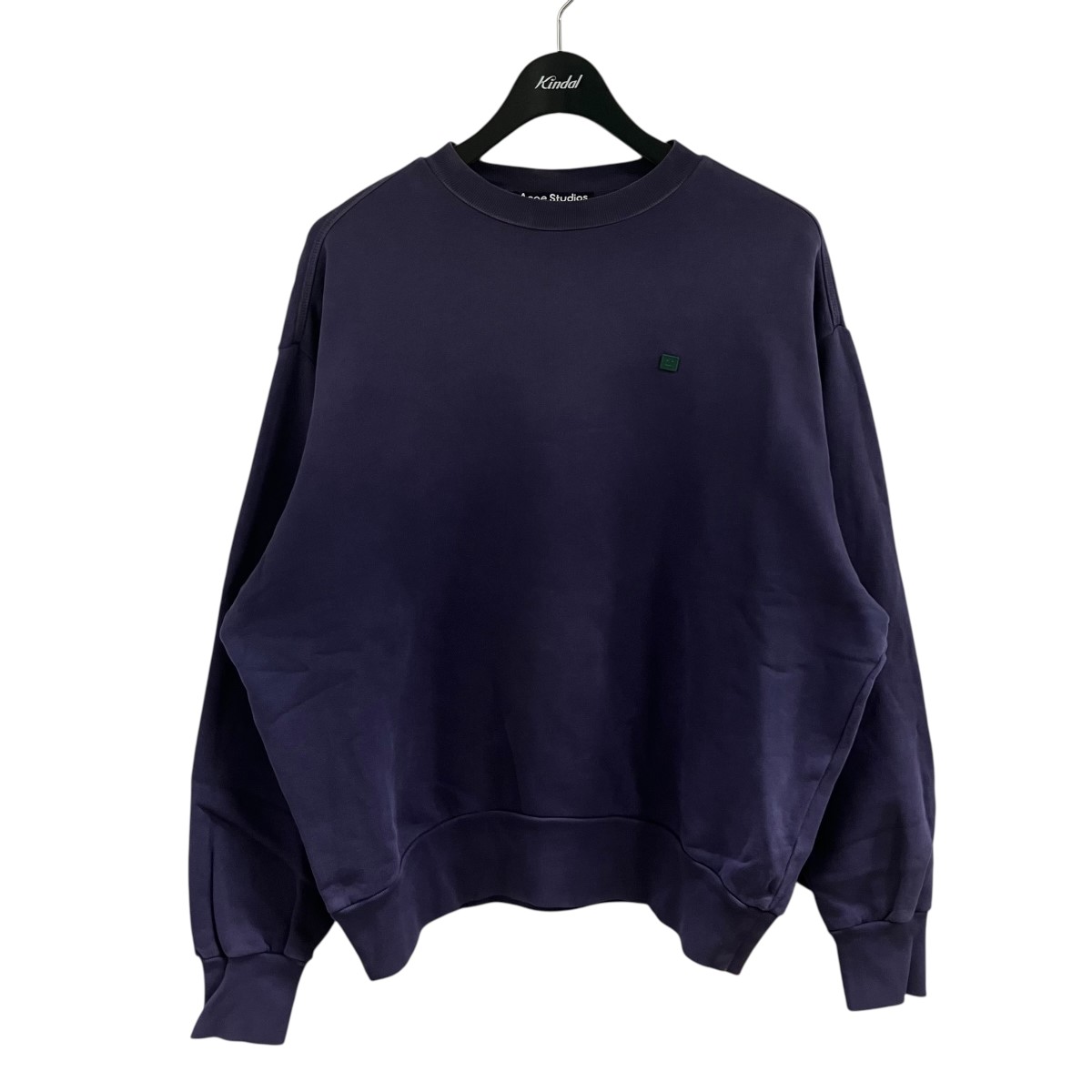 【中古】ACNE STUDIOS 人間の顔ロゴタイプ長袖汗水 米国海軍 大きさ：XS 【110526】（アクネストゥディオズ）