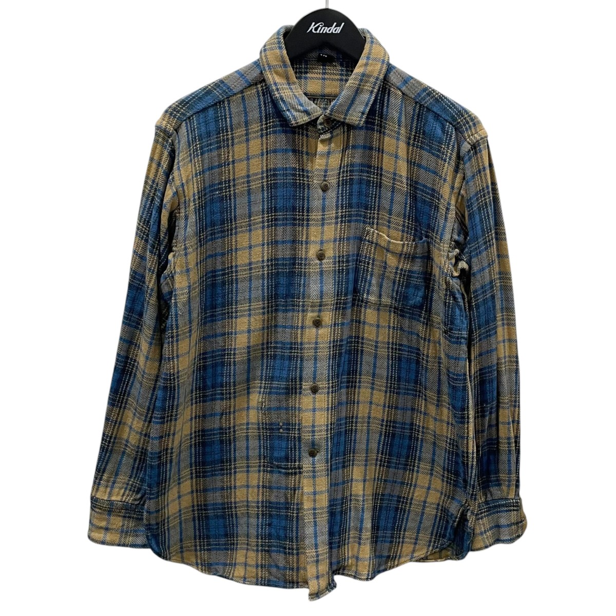 【中古】\u003cBR\u003e45R\u003cBR\u003e22AW 照合のしるし柄プルオーバー ジンバネルの908チロルシャツ 81230034 キャメル・ブルー 大きさ：3\u003cBR\u003e【必要経費思いかえす】