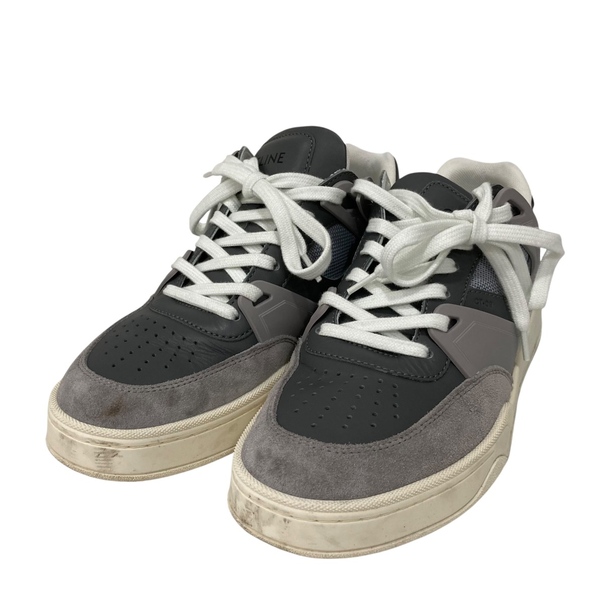 【中古】CELINE CT-09 スニーカー MX3295 薄墨色 大きさ：40 【120526】（セリーヌ）