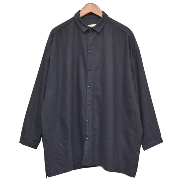 【中古】toogood THE DRAUGHTSMAN SHIRT WOOL CASHMERE FLANNEL THE DRAUGHTSDMAN SHIRT カシミール混ぜウールネルシャツ 米国海軍 大いさ：4 【110526】（トゥーグッド）