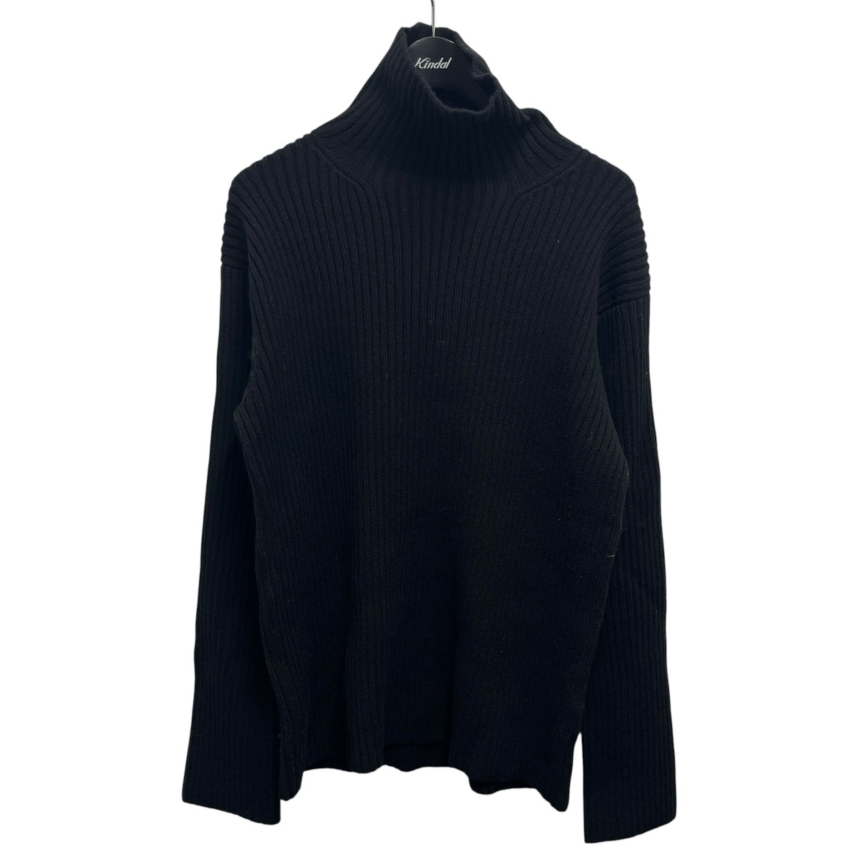 【中古】Y’S for men ウールリブタートルニットセーター MK-K39-187 黒いこと 大きさ：3 【110526】（ワイズフォーメン）