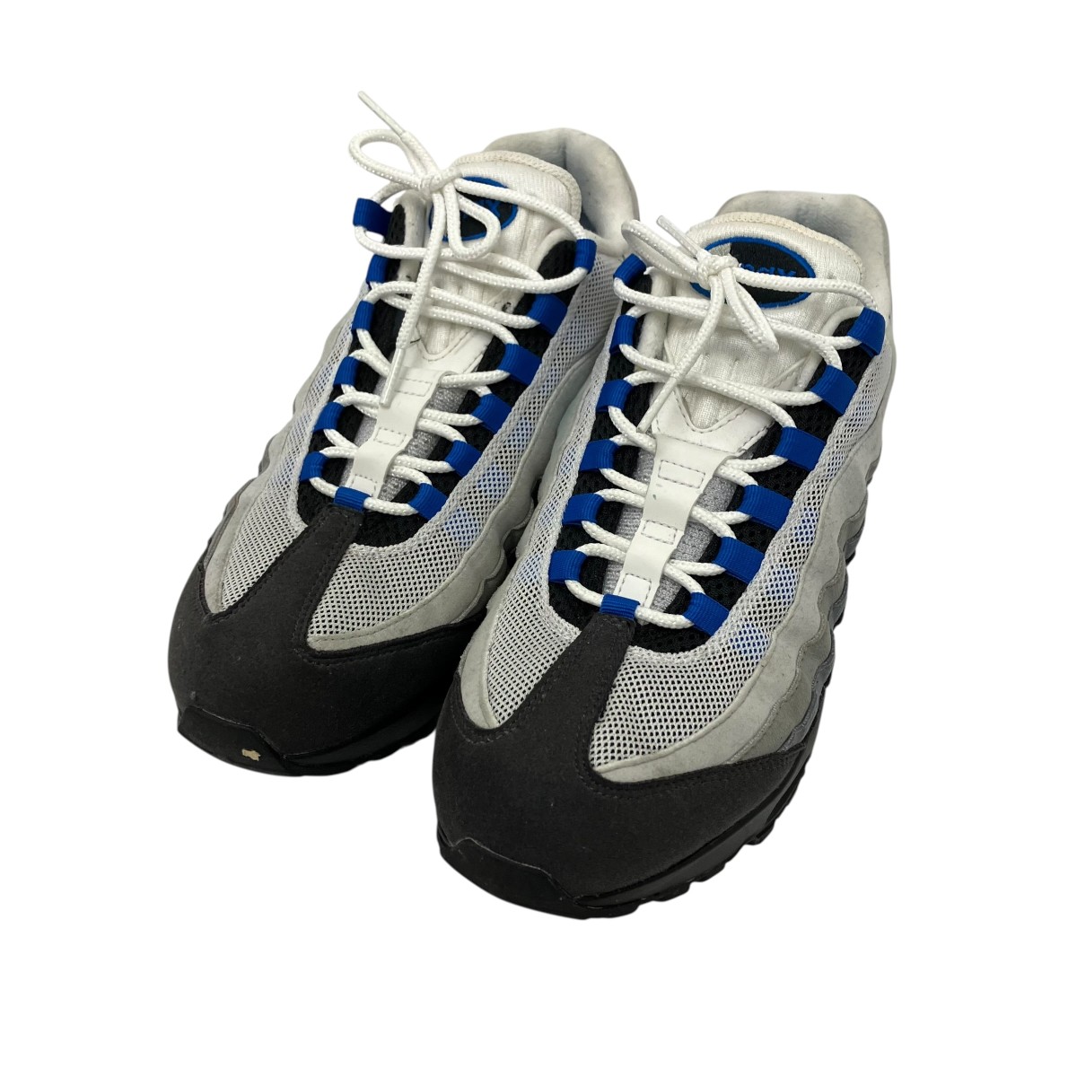 【中古】\u003cBR\u003eNIKE\u003cBR\u003eAir Max 95 OG Big Bubble Cool Grey Blue Spark ローカットスニーカー 薄墨色×青碧 大きさ：27.5珊\u003cBR\u003e【通貨価値思いなおす】