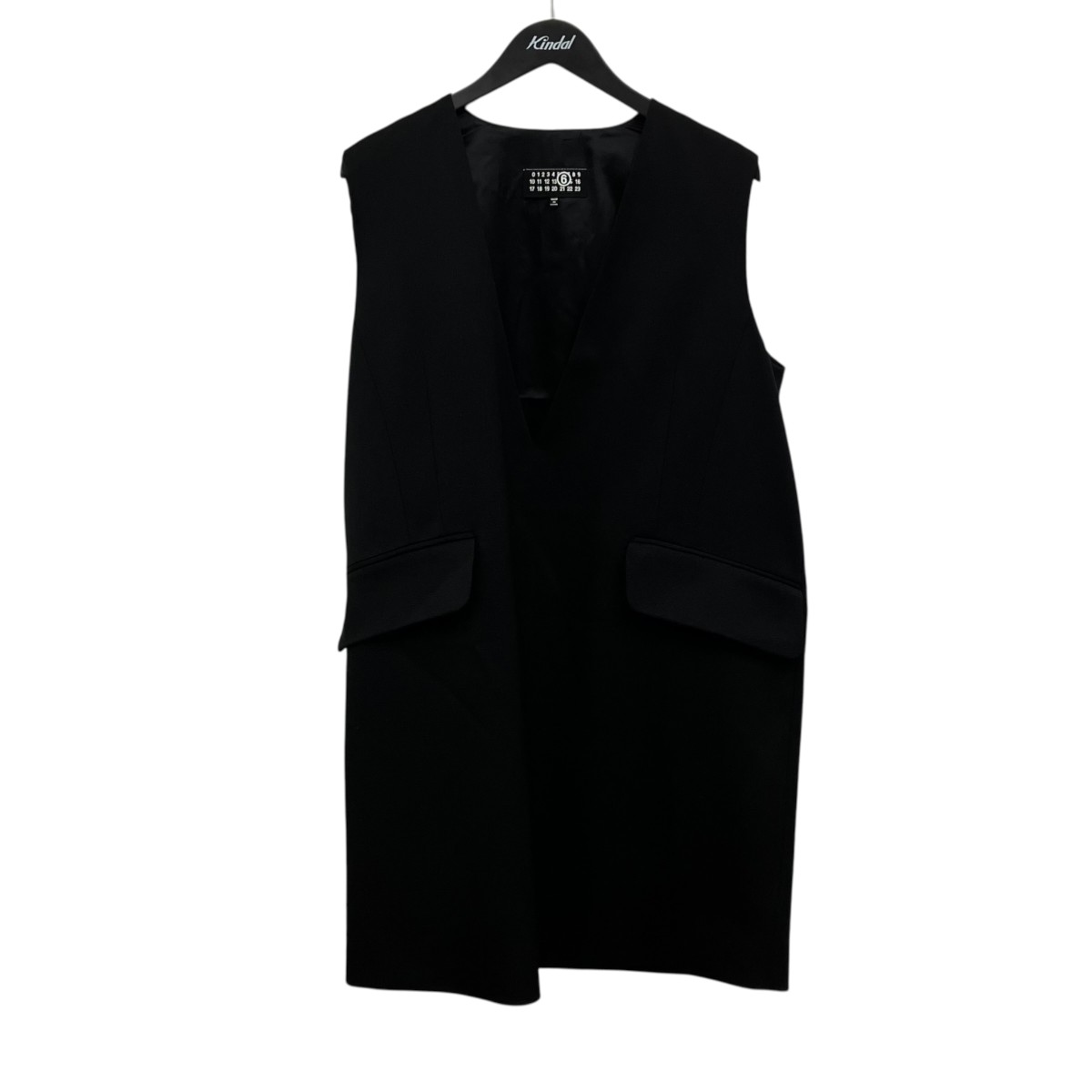 【中古】\u003cBR\u003eMM6 Maison Margiela\u003cBR\u003eTailored wool mini dress テーラリングウールミニドレス 黒いこと 大きさ：42\u003cBR\u003e【必要経費思いかえす】