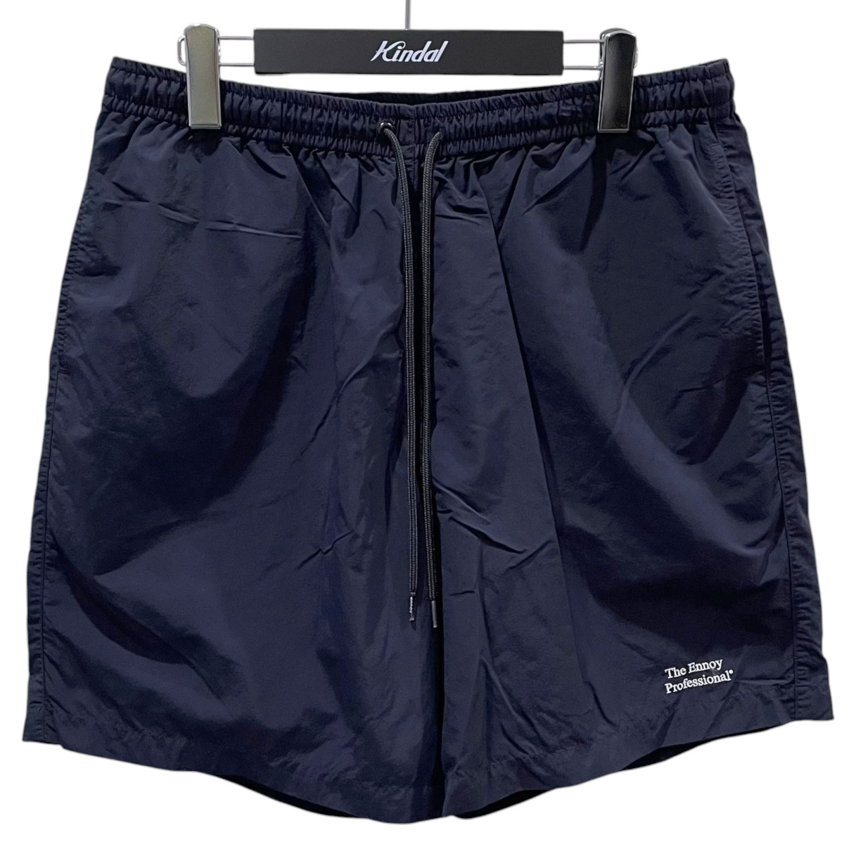 【中古】\u003cBR\u003eENNOY\u003cBR\u003e21SS ロゴタイプ刺しゅうナイロンイージーショートパンツ Nylon Short Pant ナイロンショートパンツ SS21BRENPT06LV 米国海軍 大いさ：L\u003cBR\u003e【通貨価値思いなおす】