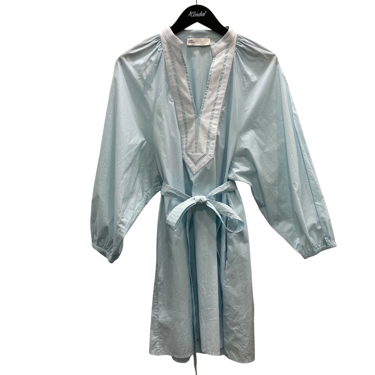 【中古】TORY BURCHシャツワンピース スカイブルー サイズ：XS【価格見直し】｜ブランド古着のカインドオル
