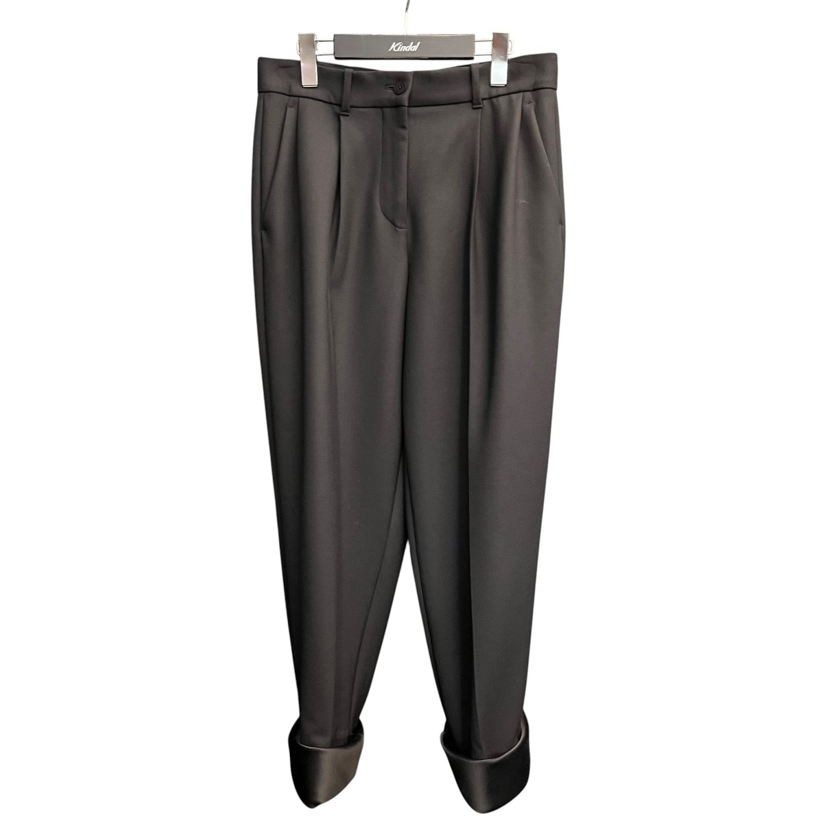 【中古】THE ROW CASSANDRO スラックス 6431 W1904 黒いこと 大きさ：4 【310526】（ザロウ）