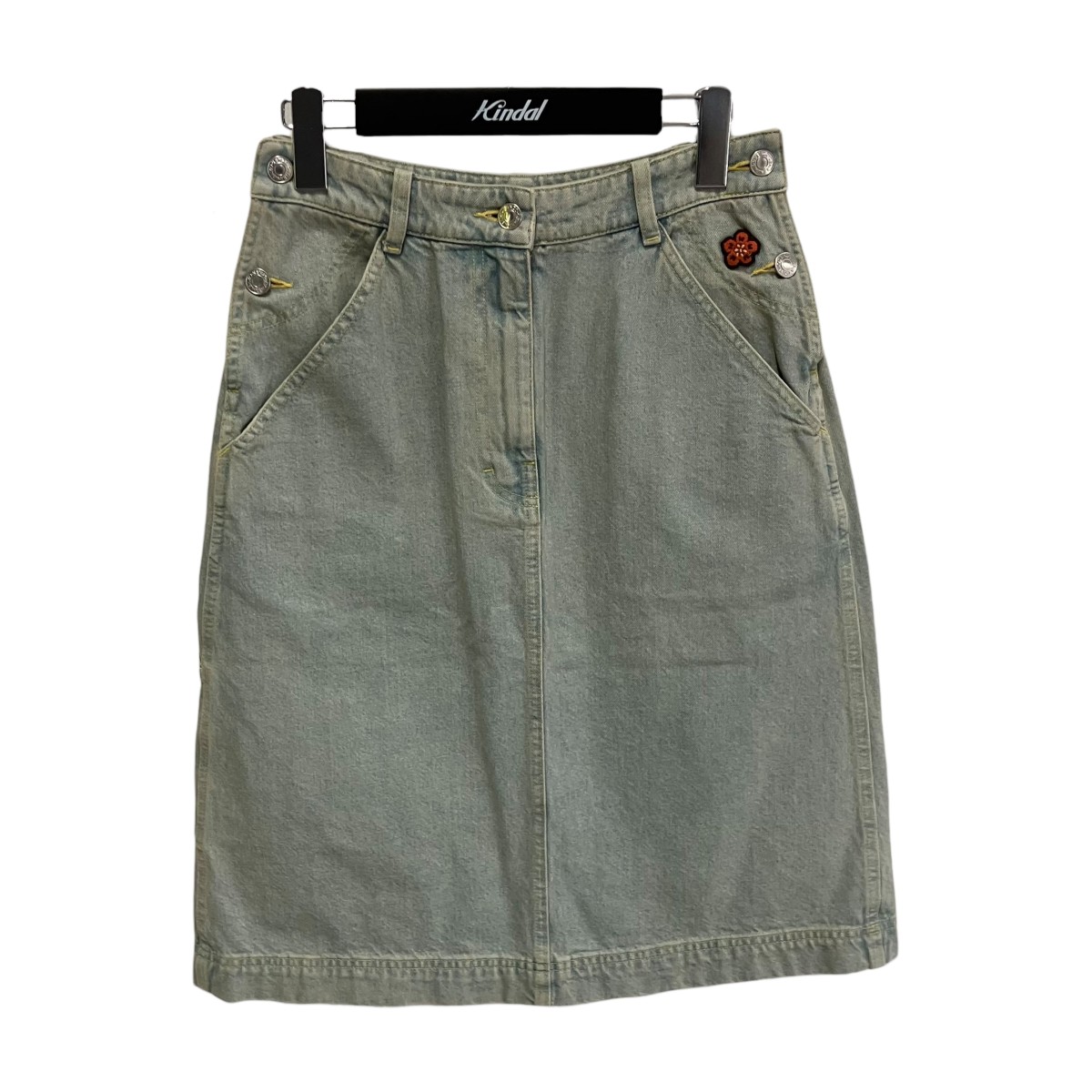 【中古】KENZO　デニムスカート fc52dj266ceb スカイブルー サイズ：25 【130526】（ケンゾー）｜ブランド古着のカインドオル