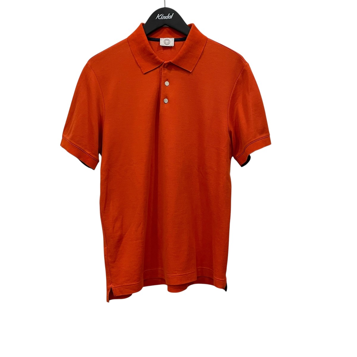 【中古】HERMES スポーツシャツ オレンジ色 大きさ：L 【130526】（エルメス）